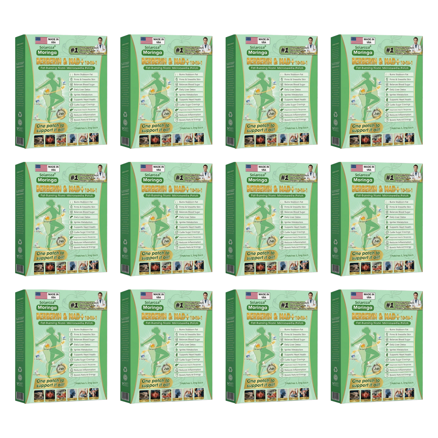 ๐ถ๐๐๐๐๐๐๐ ๐บ๐๐๐๐ |โ
Solarozaยฎ 10-in-1 Weight Loss Patch: Boost Metabolism & Burn Fat (NAD+ & Berberine)