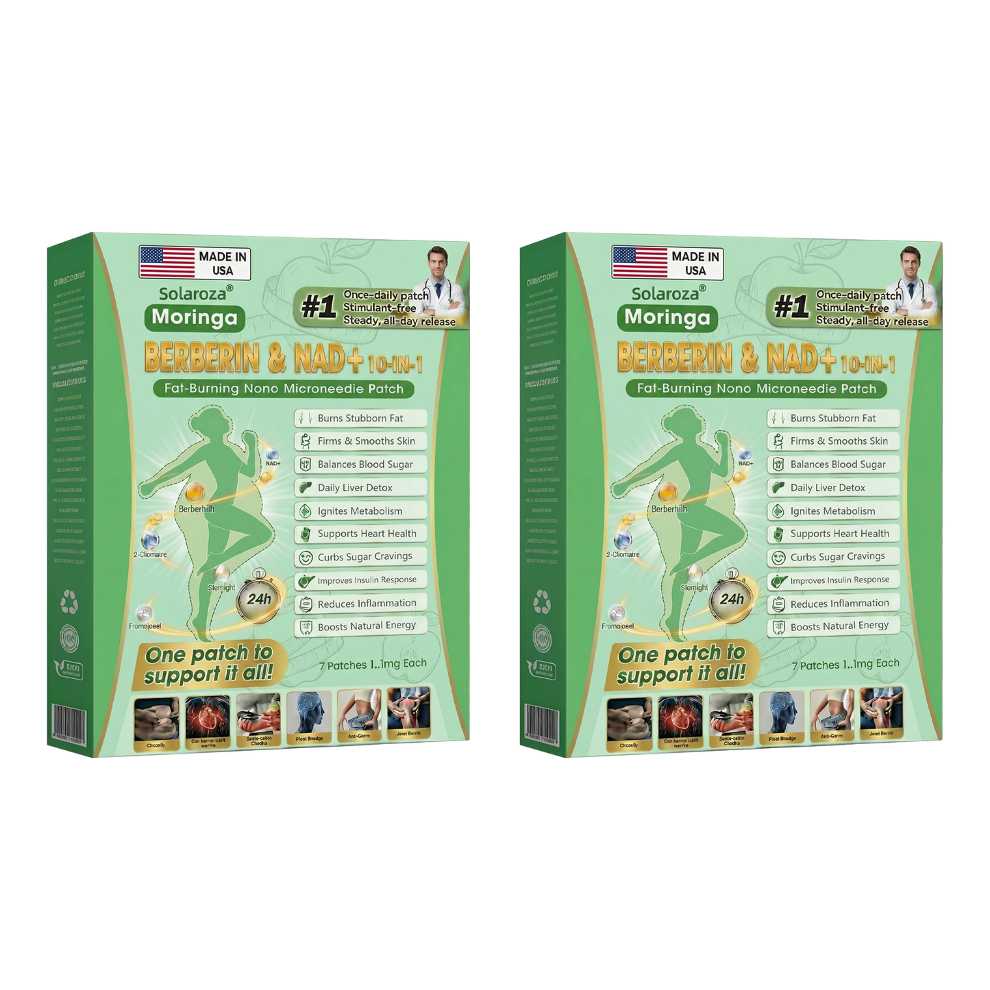 𝑶𝒇𝒇𝒊𝒄𝒊𝒂𝒍 𝑺𝒕𝒐𝒓𝒆 | ✨ Solaroza® 10-in-1 Weight Loss Patch: Boost Metabolism & Burn Fat (NAD+ & Berberine)