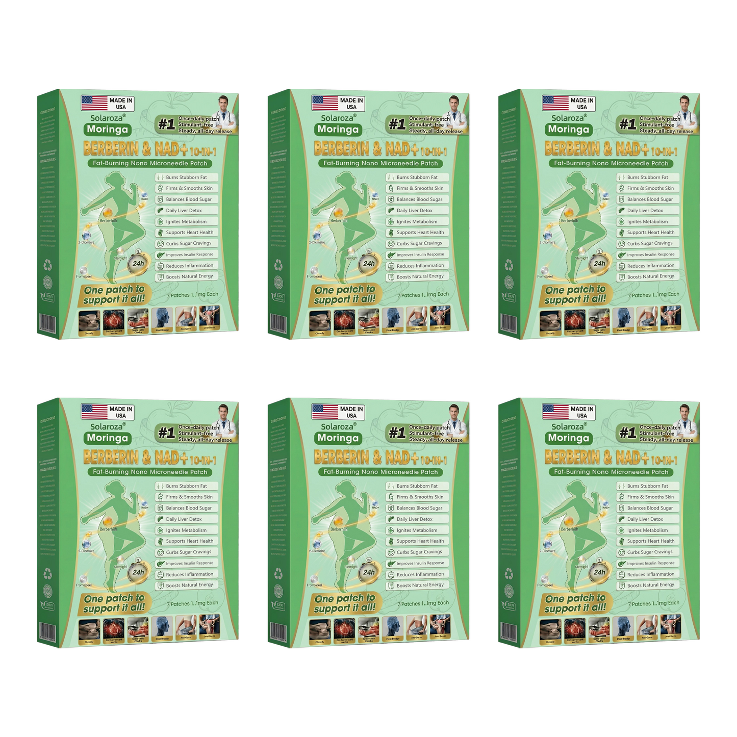 𝑶𝒇𝒇𝒊𝒄𝒊𝒂𝒍 𝑺𝒕𝒐𝒓𝒆 | ✨ Solaroza® 10-in-1 Weight Loss Patch: Boost Metabolism & Burn Fat (NAD+ & Berberine)